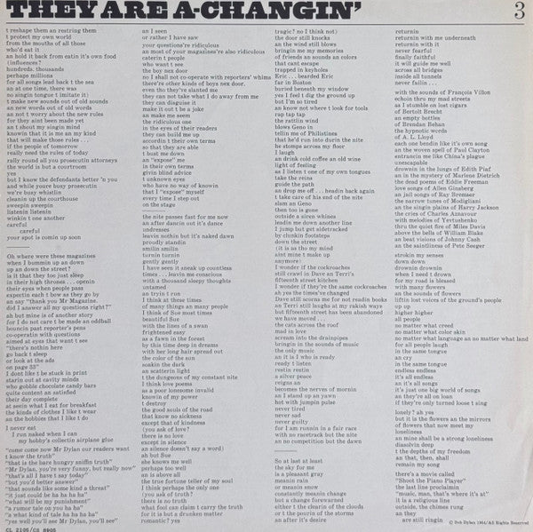 Bob Dylan - The Times They Are A-Changin' - 1964
