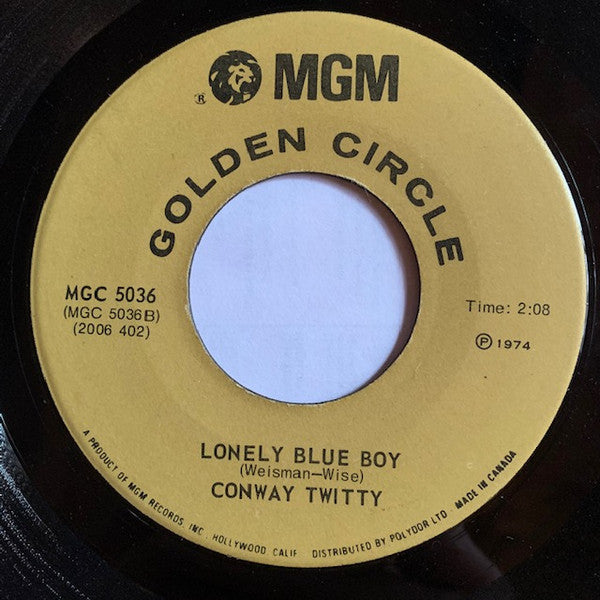Conway Twitty - It's Only Make Believe / Lonely Blue Boy - 1974
