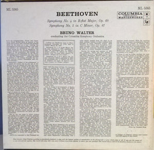 Bruno Walter, Ludwig van Beethoven - Symphony No. 5 · Symphony No. 4 - 1959