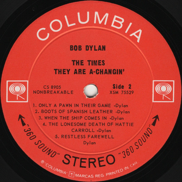 Bob Dylan - The Times They Are A-Changin' - 1964