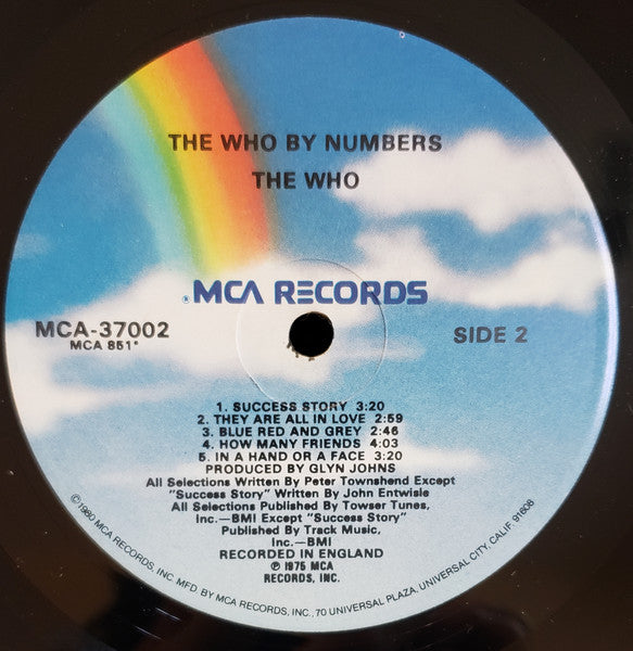 Who, The - The Who By Numbers - 1980