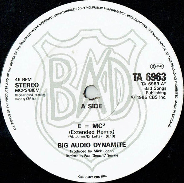 Big Audio Dynamite - E = MC² - 1986