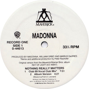 Madonna - Nothing Really Matters