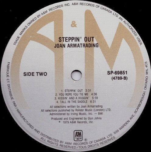 Joan Armatrading - Steppin' Out - 1979