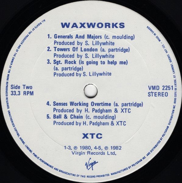 XTC - Waxworks: Some Singles 1977-1982 - 1982