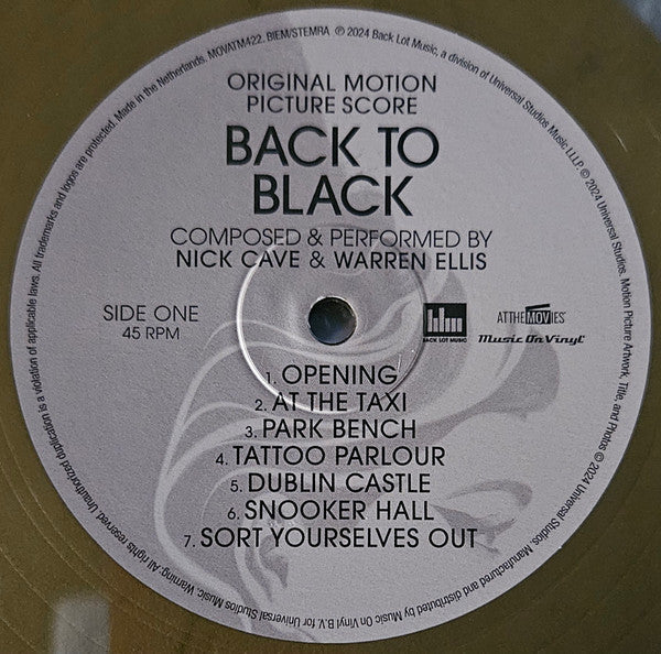 Nick Cave & Warren Ellis - Back To Black (Original Motion Picture Score) - 2025