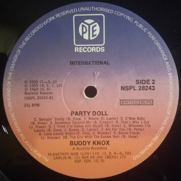 Buddy Knox - Party Doll - 1978