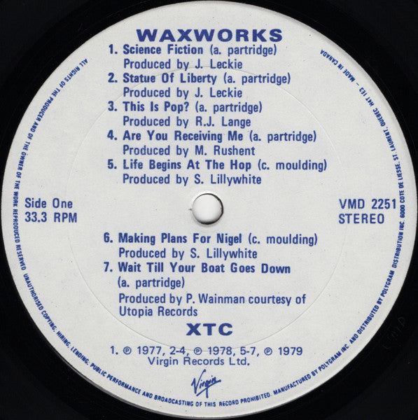 XTC - Waxworks: Some Singles 1977-1982 - 1982