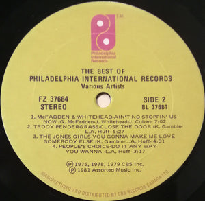 Various - The Best Of Philadelphia International Records - 1981
