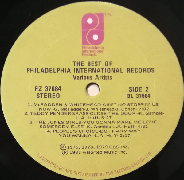 Various - The Best Of Philadelphia International Records - 1981