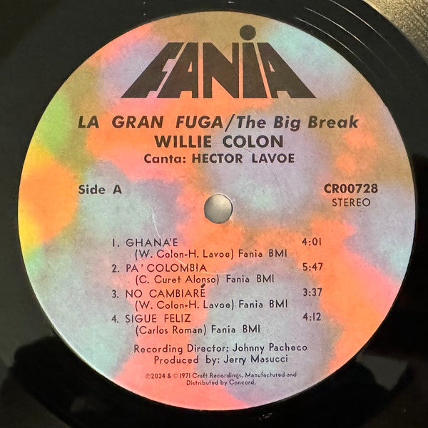 Willie Colón - Wanted For: The Big Break - La Gran Fuga