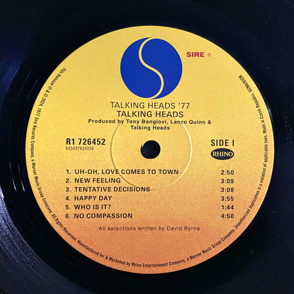 Talking Heads - Talking Heads: 77  - 2024