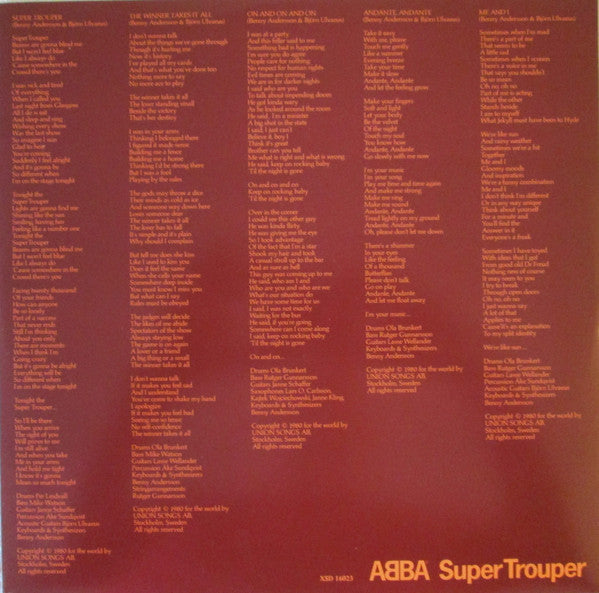 ABBA - Super Trouper - 1980