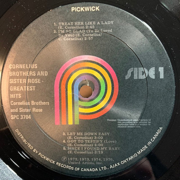 Cornelius Brothers & Sister Rose - Greatest Hits - 1979