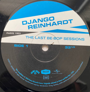 Django Reinhardt - The Last Be-Bop Sessions Vinyl Record