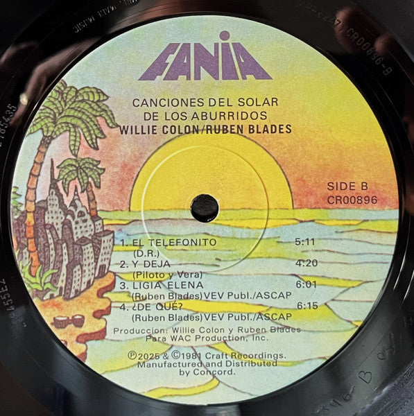 Willie Colón / Ruben Blades - Canciones Del Solar De Los Aburridos - 2025