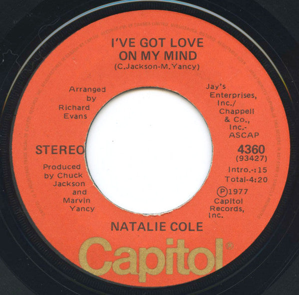 Natalie Cole - Unpredictable You / I've Got Love On My Mind Vinyl Record