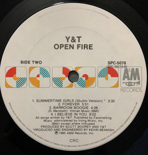 Y & T - Open Fire Live - 1985