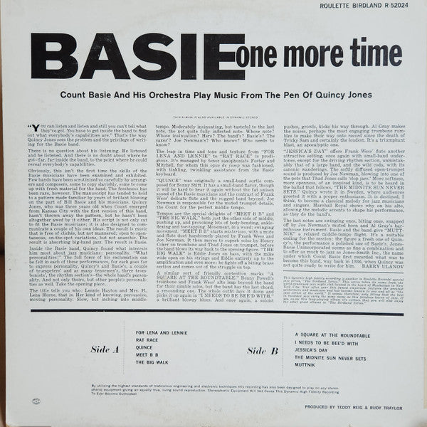 Count Basie Orchestra - Basie, One More Time