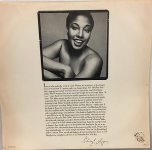 Cheryl Lynn - In Love Vinyl Record