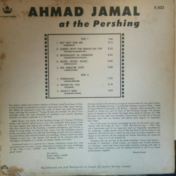 Ahmad Jamal Trio - But Not For Me