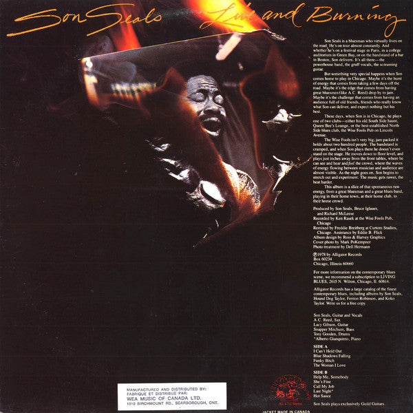 Son Seals - Live And Burning - 1978
