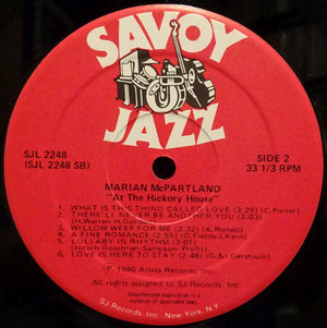 Marian McPartland - At The Hickory House - 1980