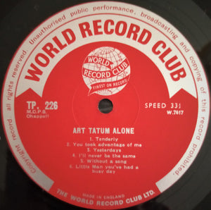 Art Tatum - Alone