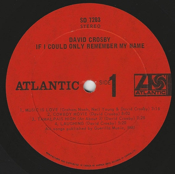 David Crosby - If I Could Only Remember My Name - 1971