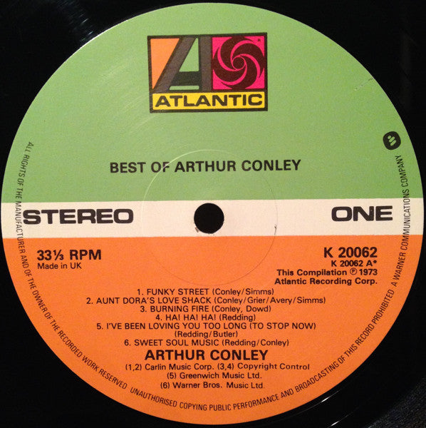 Arthur Conley - Best Of Arthur Conley - 1981