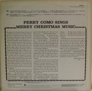 Perry Como - Perry Como Sings Merry Christmas Music - 1977