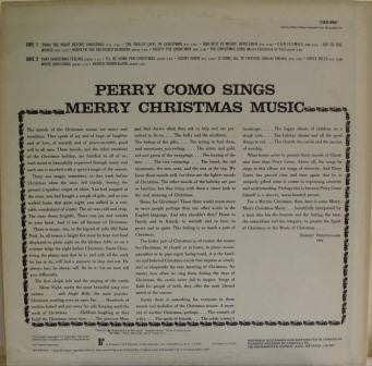 Perry Como - Perry Como Sings Merry Christmas Music - 1977