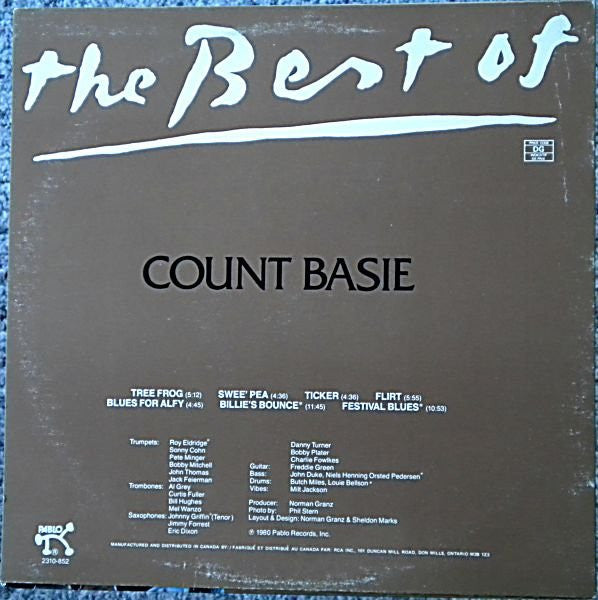 Count Basie - The Best Of Count Basie - 1980