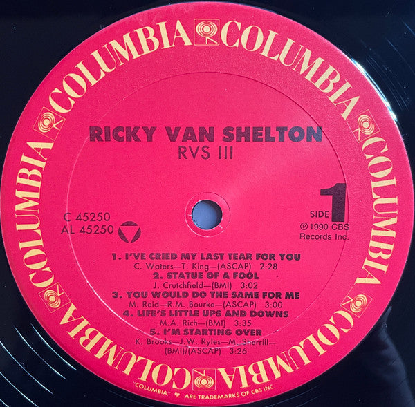 Ricky Van Shelton - RVS III - 1990