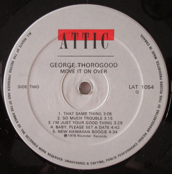 George Thorogood & The Destroyers - Move It On Over -