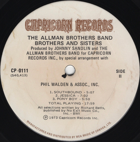 Allman Brothers Band, The - Brothers And Sisters - 1973