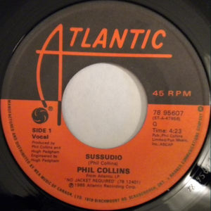 Phil Collins - Sussudio Vinyl Record