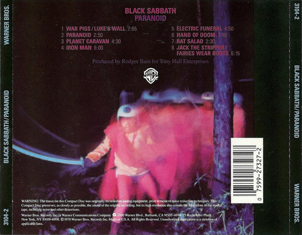 Black Sabbath - Paranoid (CD) -