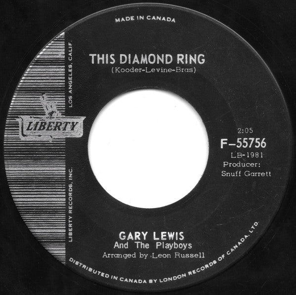 Gary Lewis And The Playboys - This Diamond Ring Vinyl Record