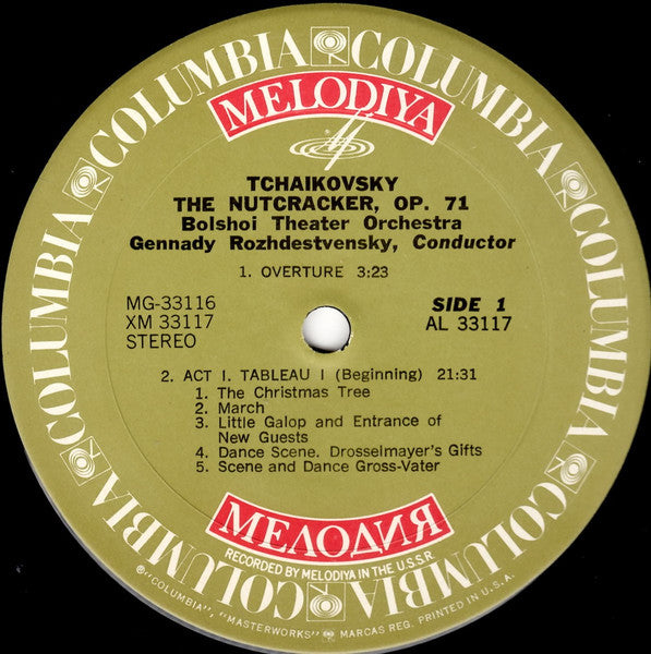 Pyotr Ilyich Tchaikovsky, Bolshoi Theatre Orchestra, Gennadi Rozhdestvensky - The Nutcracker (Complete) - 1974