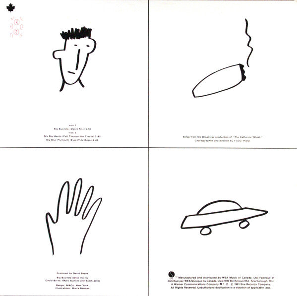 David Byrne - 3 Big Songs - 1981