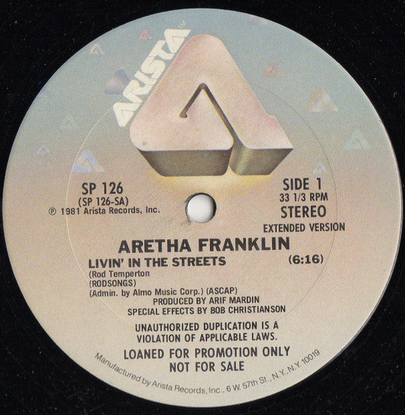 Aretha Franklin - Livin' In The Streets - 1981