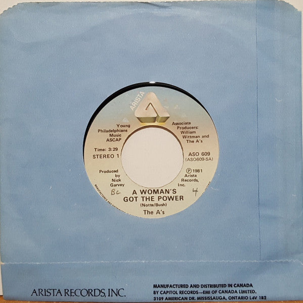 A's, The - A Woman's Got The Power - 1981