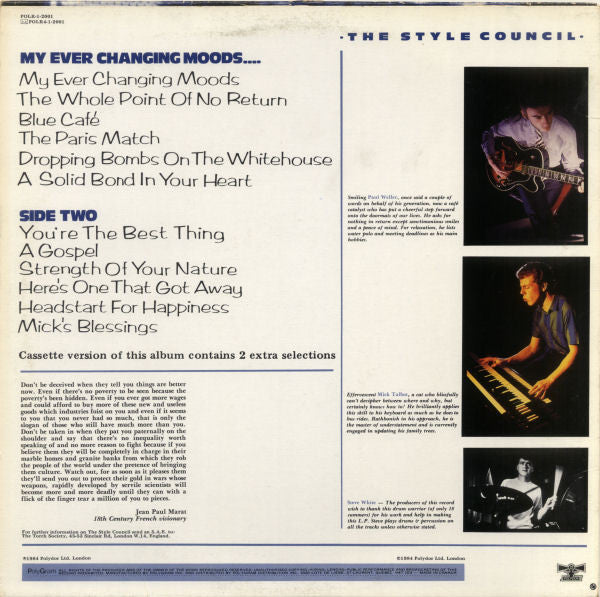 The Style Council - My Ever Changing Moods