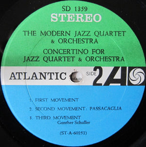 Modern Jazz Quartet, The - The Modern Jazz Quartet & Orchestra - 1961
