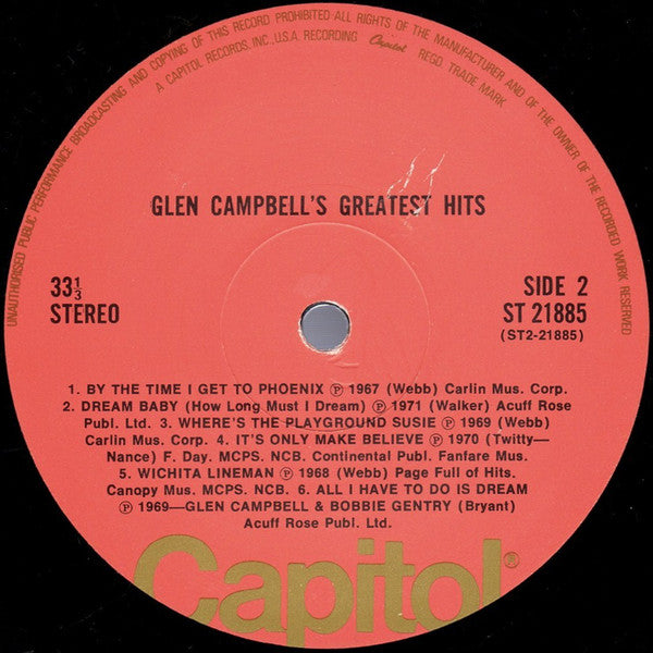 Glen Campbell - Glen Campbells Greatest Hits - 1971