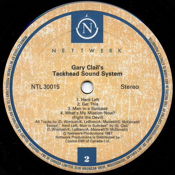Gary Clail's Tackhead Sound System - Tackhead Tape Time - 1987