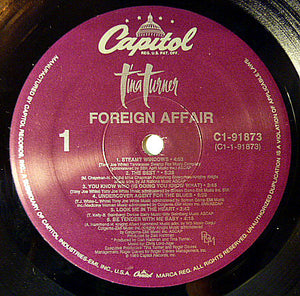 Tina Turner - Foreign Affair Vinyl Record