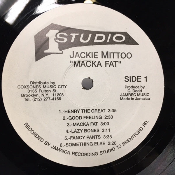 Jackie Mittoo - Macka Fat -