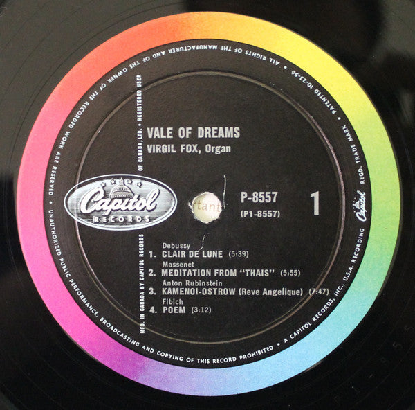 Virgil Fox - Vale Of Dreams - 1959